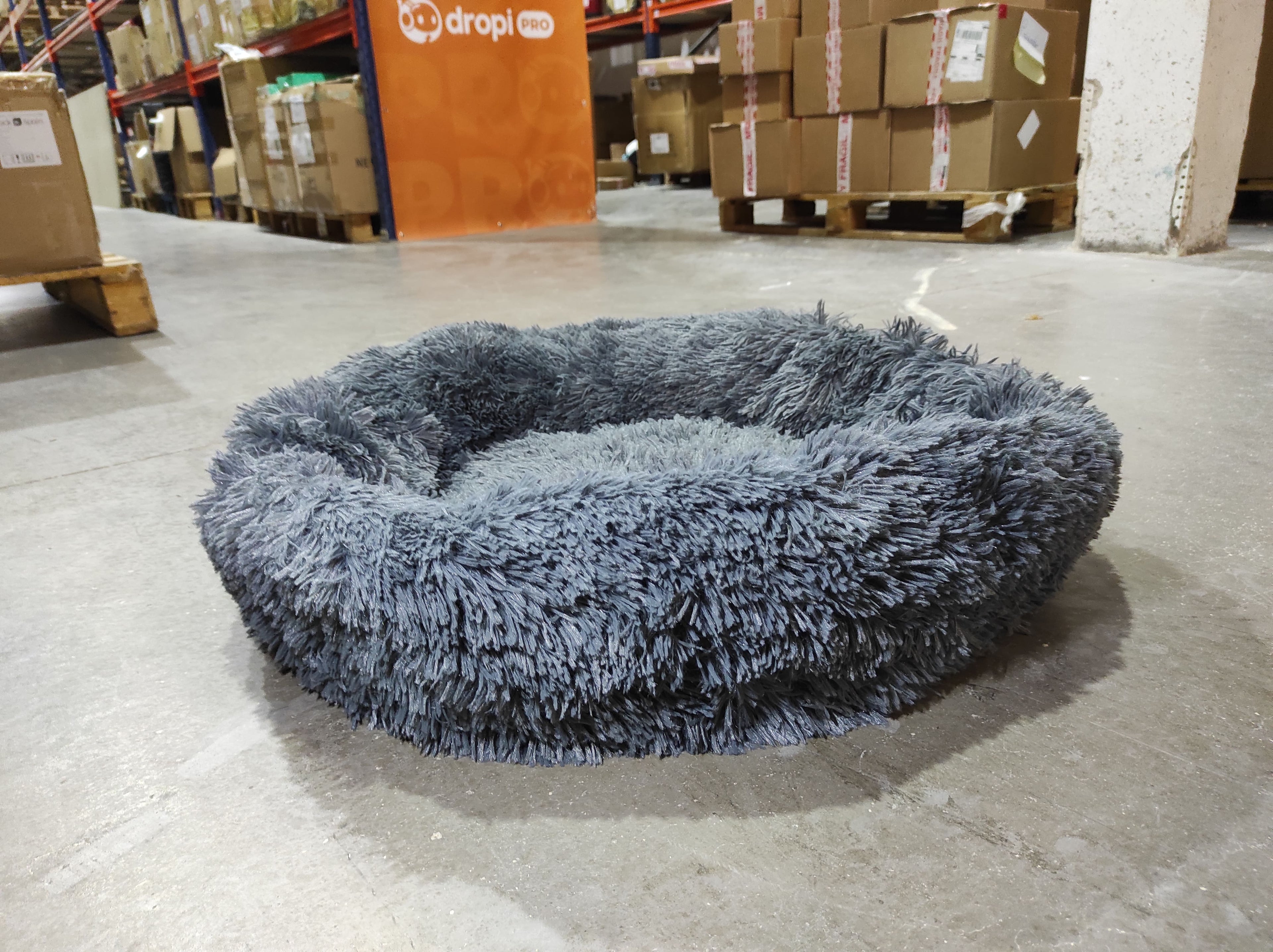 Cama Perro Grande Gris Claro 70 cm